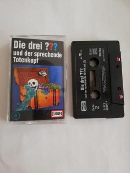 Die Drei Fragezeichen Folge 6 und der sprechende Totenkopf Schwarz mit Weißen Druck 7432194386 4/3(Logo Schriftzug fehlt) Europa
